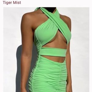 Tiger Mist Archie Dress Green